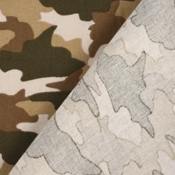 Baumwollstoff ARMY Camouflage Tarnmotiv beige braun 1,50m Breite