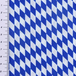 Baumwollstoff Bayernraute Bayrisch Raute blau weiß 1,4m Breite