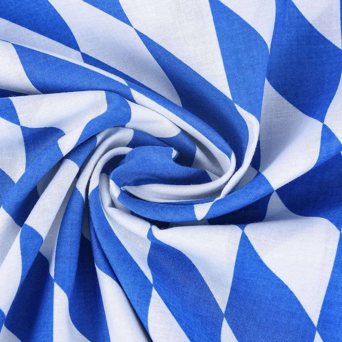 Baumwollstoff Bayernraute Bayrisch Raute groß blau weiß 1,4m Breite