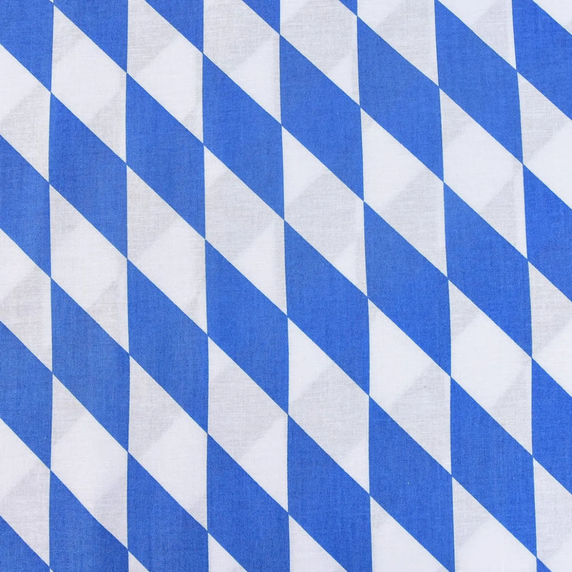 Baumwollstoff Bayernraute Bayrisch Raute groß blau weiß 1,4m Breite