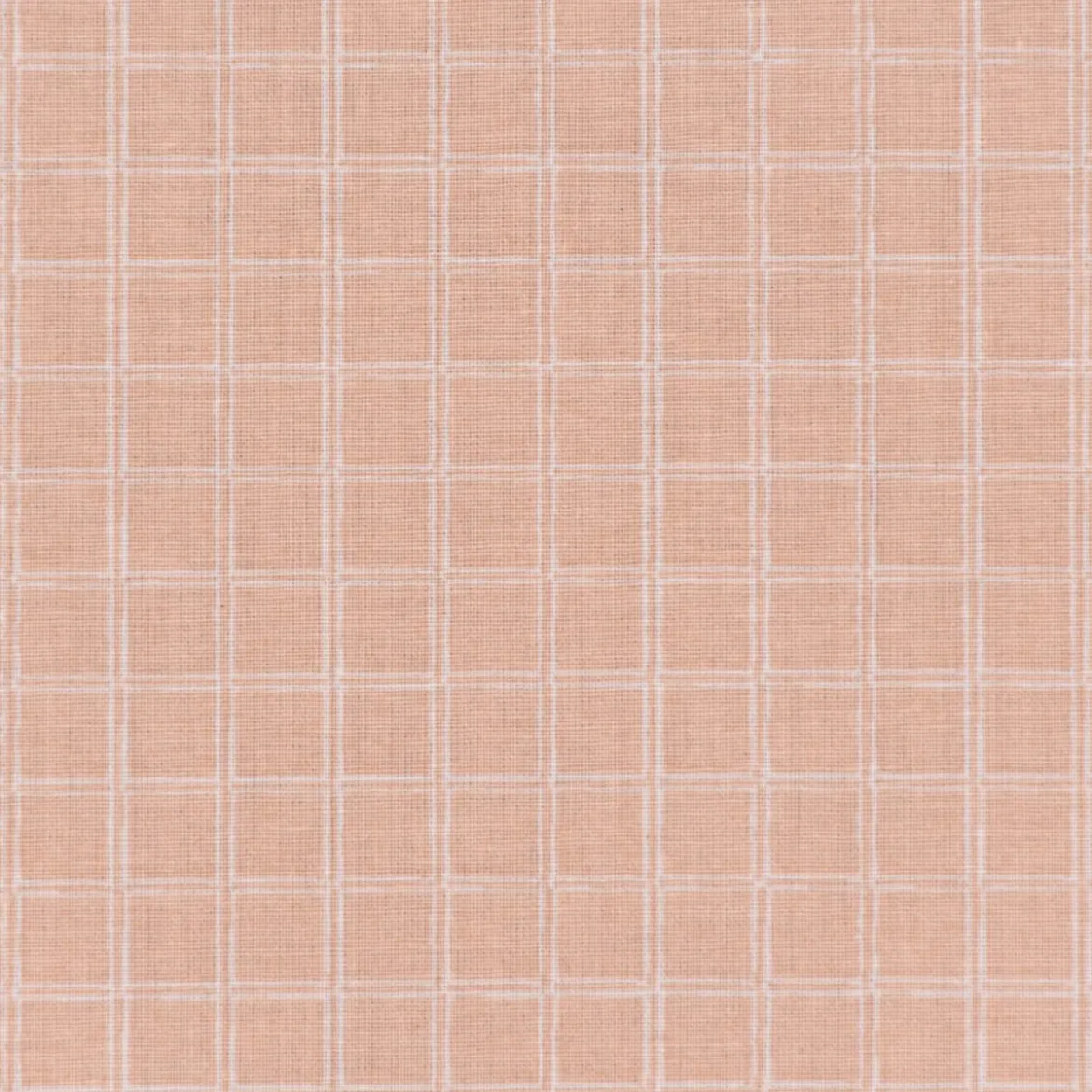 Baumwollstoff beschichtet Tischdeckenstoff Enduit Gitter Karo skin beige 1,45m Breite