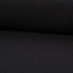 Baumwollstoff Cotton Slub washed schwarz 1,30m Breite