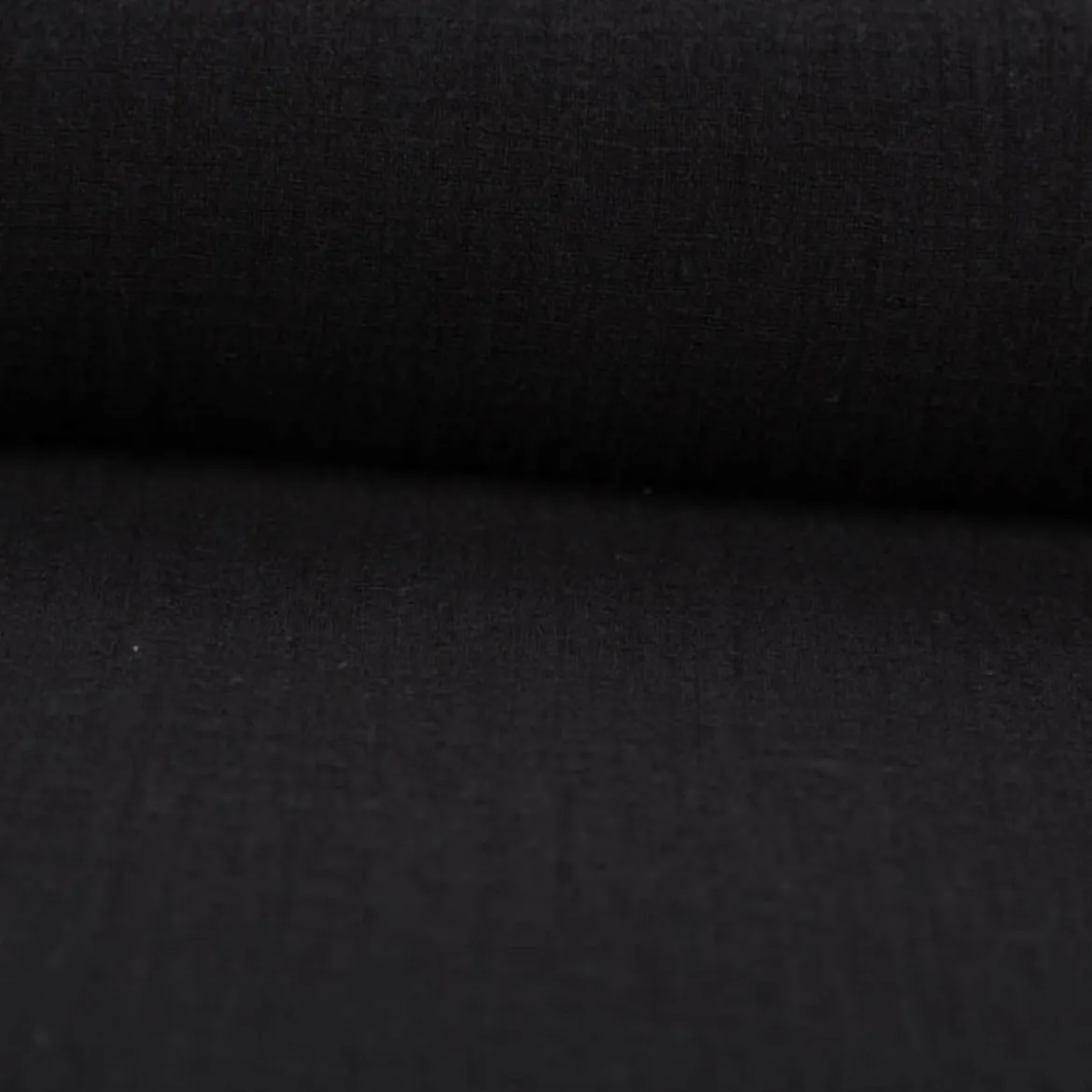 Baumwollstoff Cotton Slub washed schwarz 1,30m Breite
