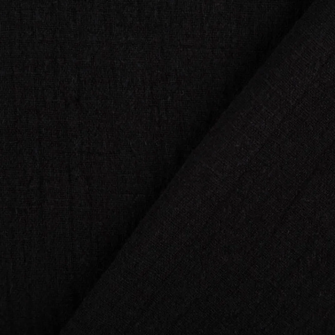 Baumwollstoff Cotton Slub washed schwarz 1,30m Breite