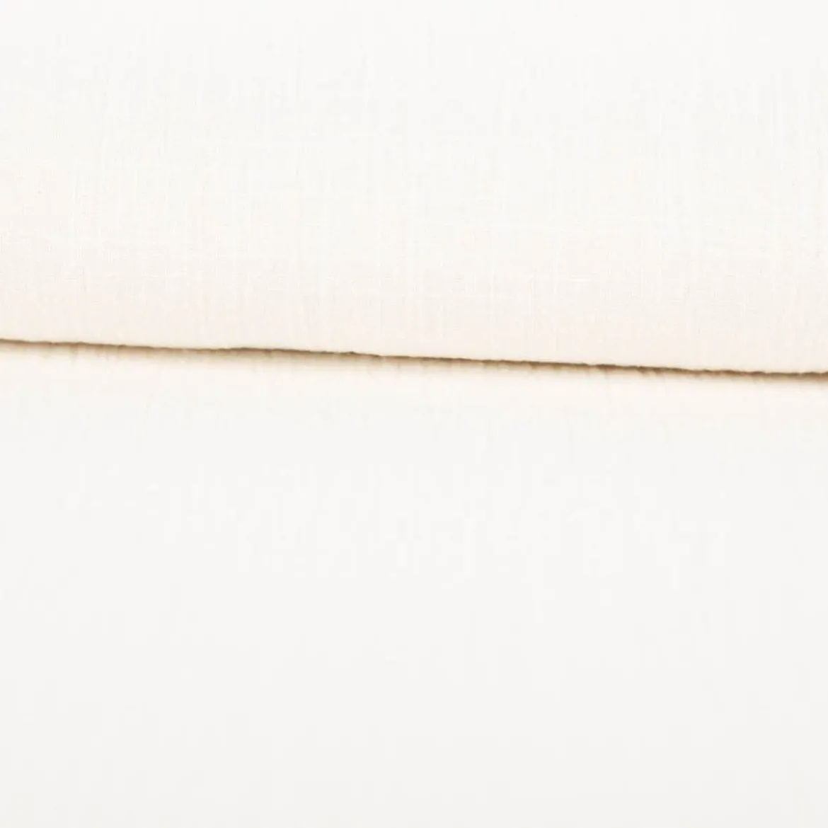 Baumwollstoff Cotton Slub washed ecru 1,30m Breite