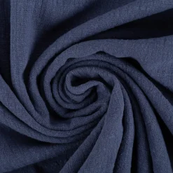 Baumwollstoff Cotton Slub washed jeansblau 1,30m Breite