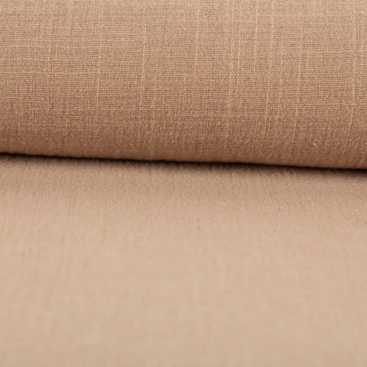 Baumwollstoff Cotton Slub washed sand 1,30m Breite