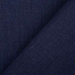 Baumwollstoff Cotton Slub washed navy-blau 1,30m Breite