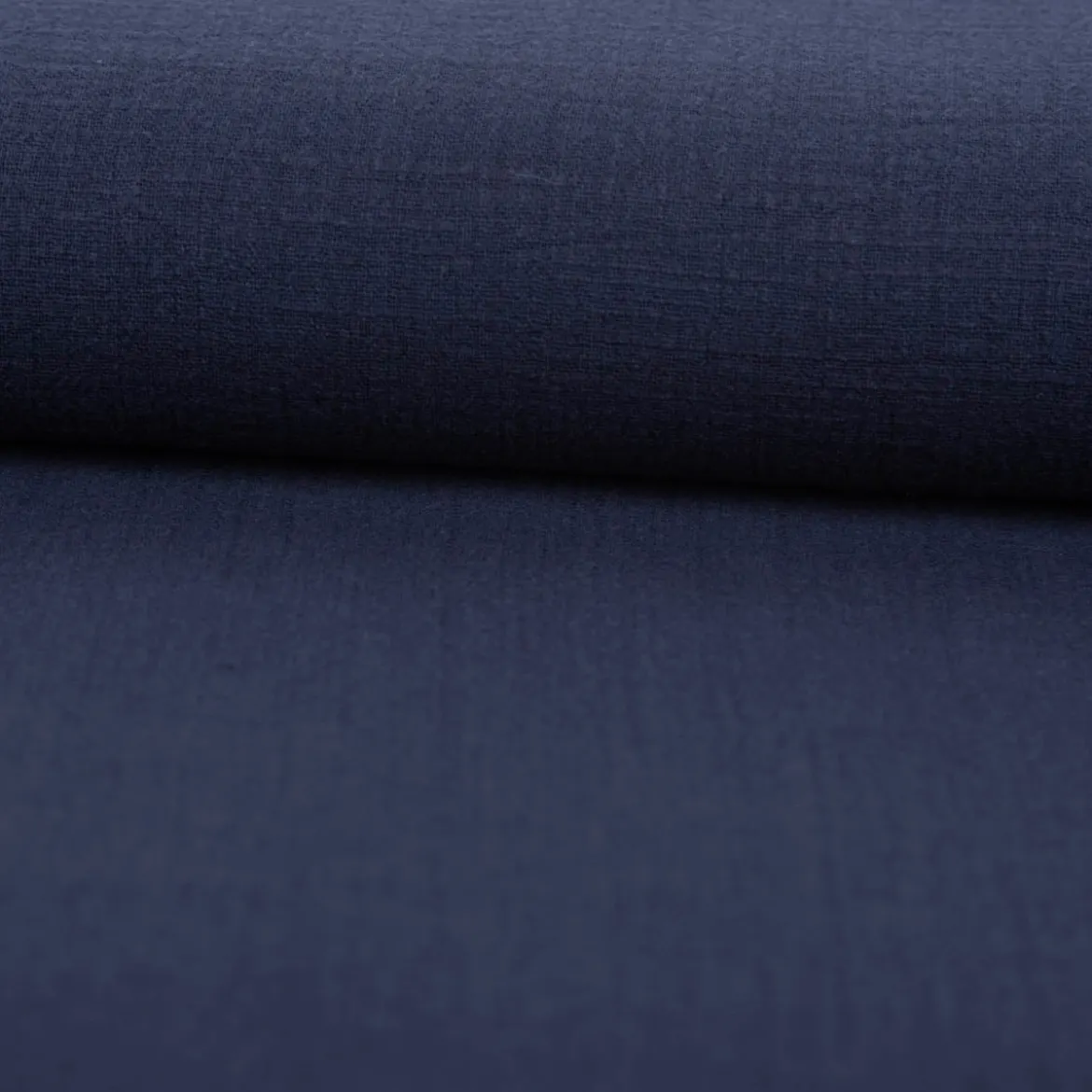 Baumwollstoff Cotton Slub washed navy-blau 1,30m Breite