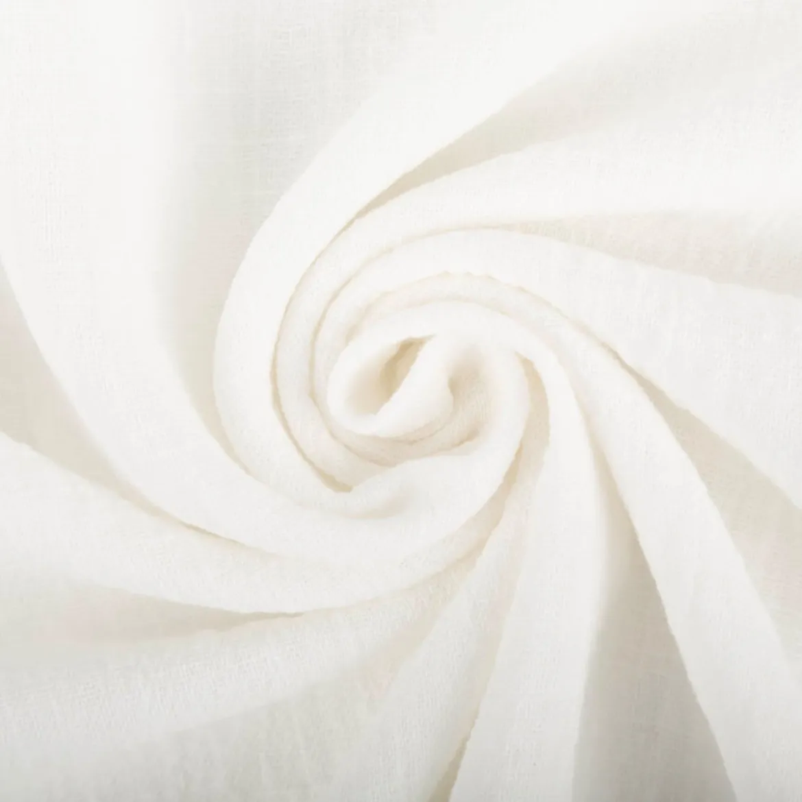 Baumwollstoff Cotton Slub washed off-white 1,30m Breite