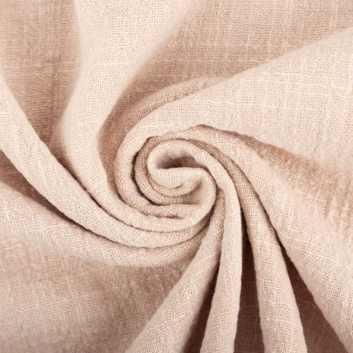 Baumwollstoff Cotton Slub washed beige 1,30m Breite