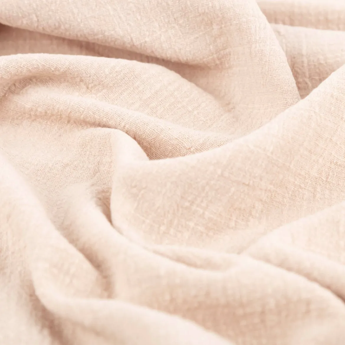 Baumwollstoff Cotton Slub washed beige 1,30m Breite