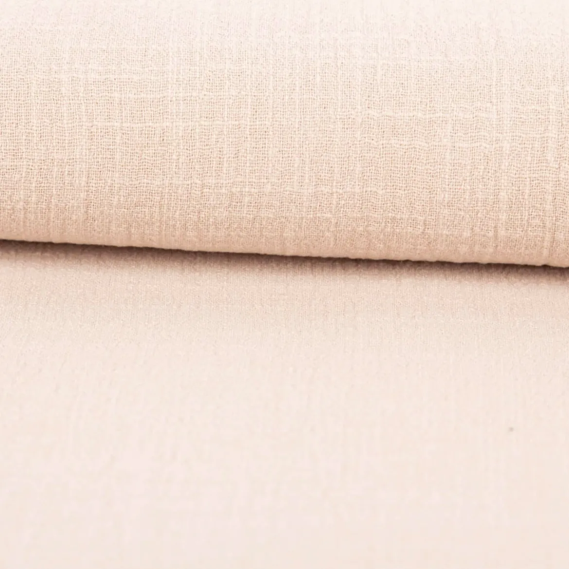 Baumwollstoff Cotton Slub washed beige 1,30m Breite