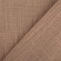 Baumwollstoff Cotton Slub washed taupe-braun 1,30m Breite