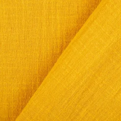 Baumwollstoff Cotton Slub washed ockergelb 1,30m Breite