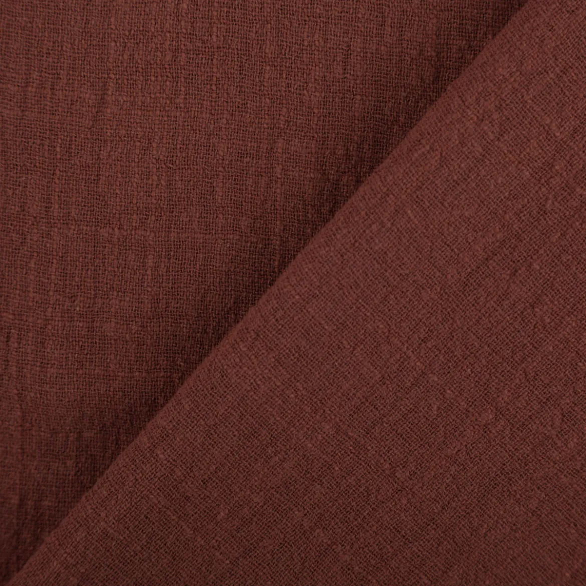 Baumwollstoff Cotton Slub washed rot 1,30m Breite