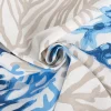 Baumwollstoff Cretonne Korallen weiß blau 1,60m Breite