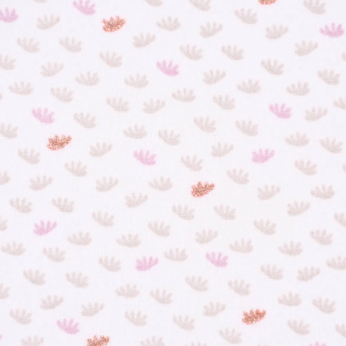 Baumwollstoff DEAR Feder Pusteblume Samen weiß beige rosa rosegold Glitzer 1,5m Breite