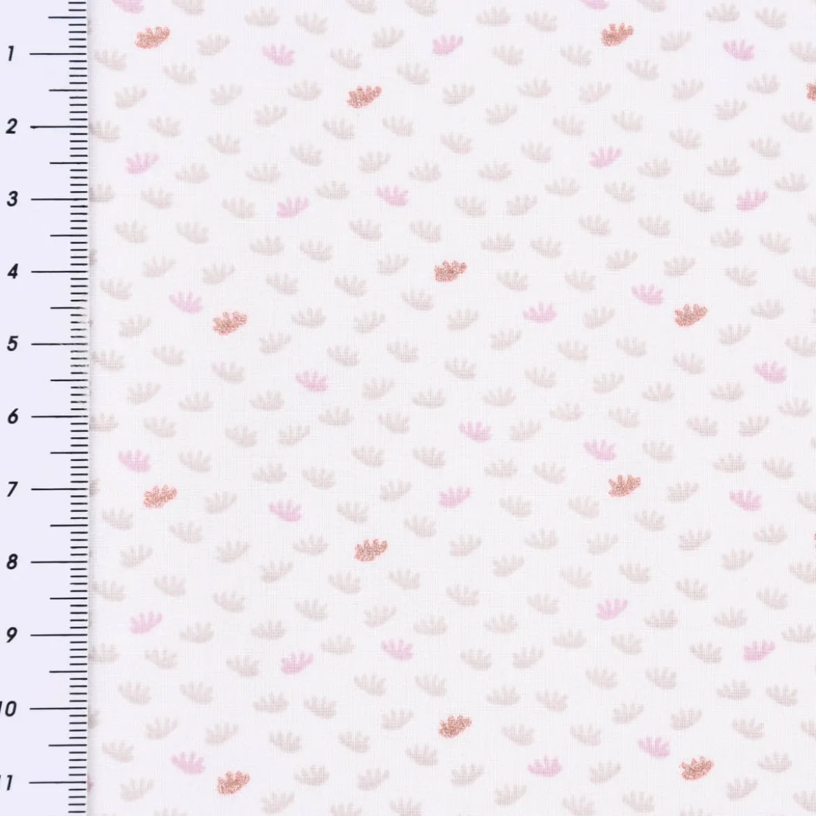 Baumwollstoff DEAR Feder Pusteblume Samen weiß beige rosa rosegold Glitzer 1,5m Breite