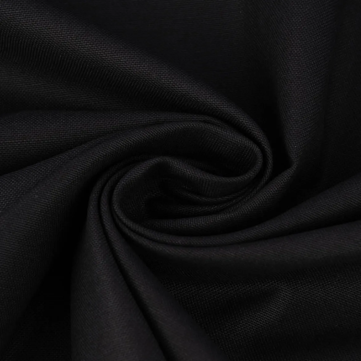 Baumwollstoff Dekostoff Canvas einfarbig schwarz 1,4m Breite
