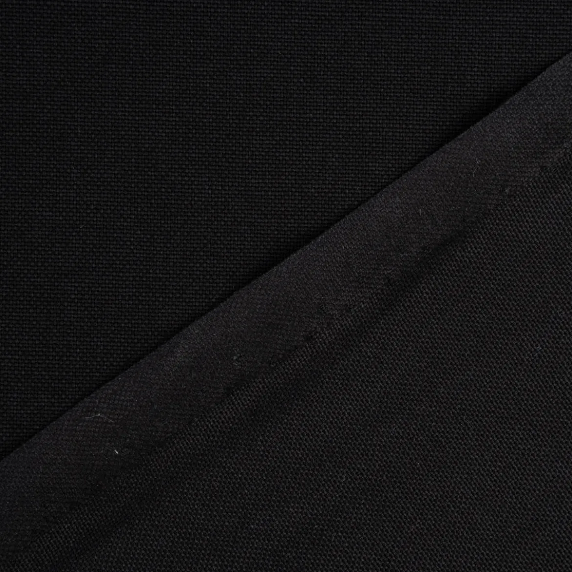 Baumwollstoff Dekostoff Canvas einfarbig schwarz 1,4m Breite