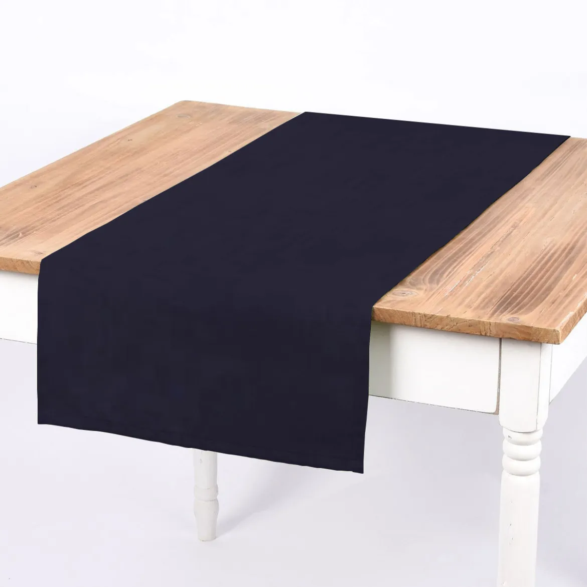 Baumwollstoff Dekostoff Canvas einfarbig navy 1,4m Breite