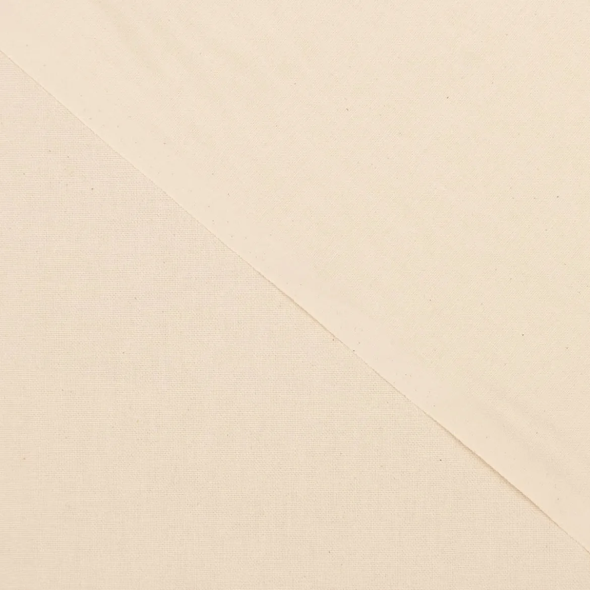 Baumwollstoff Dekostoff Canvas einfarbig natur 1,4m Breite