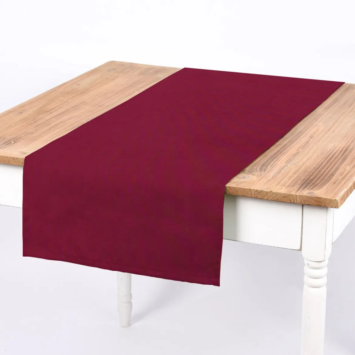 Baumwollstoff Dekostoff Canvas einfarbig weinrot 1,4m Breite