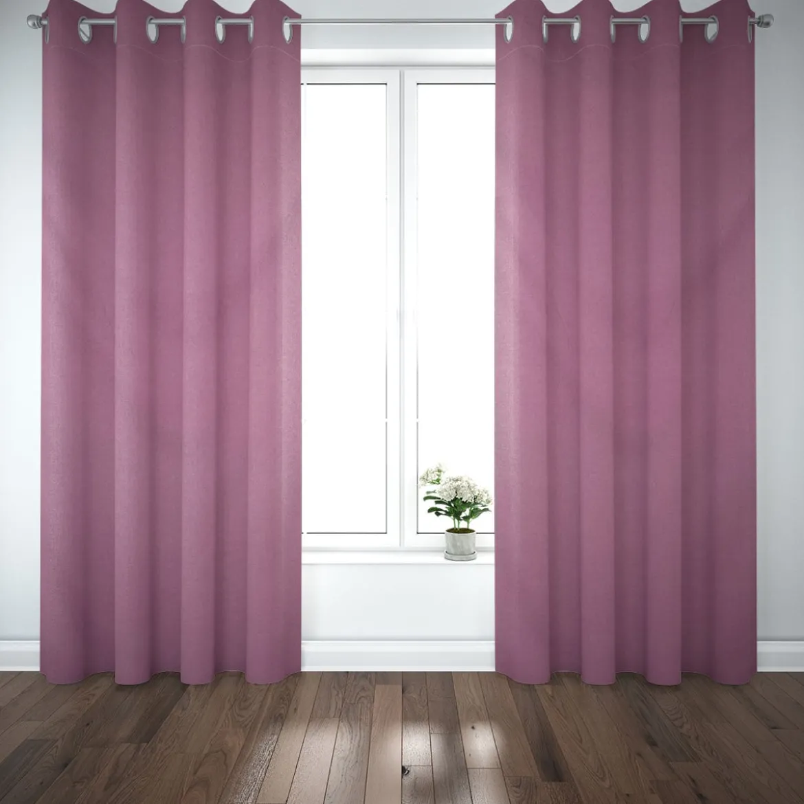 Baumwollstoff Dekostoff Canvas einfarbig mauve 1,4m Breite