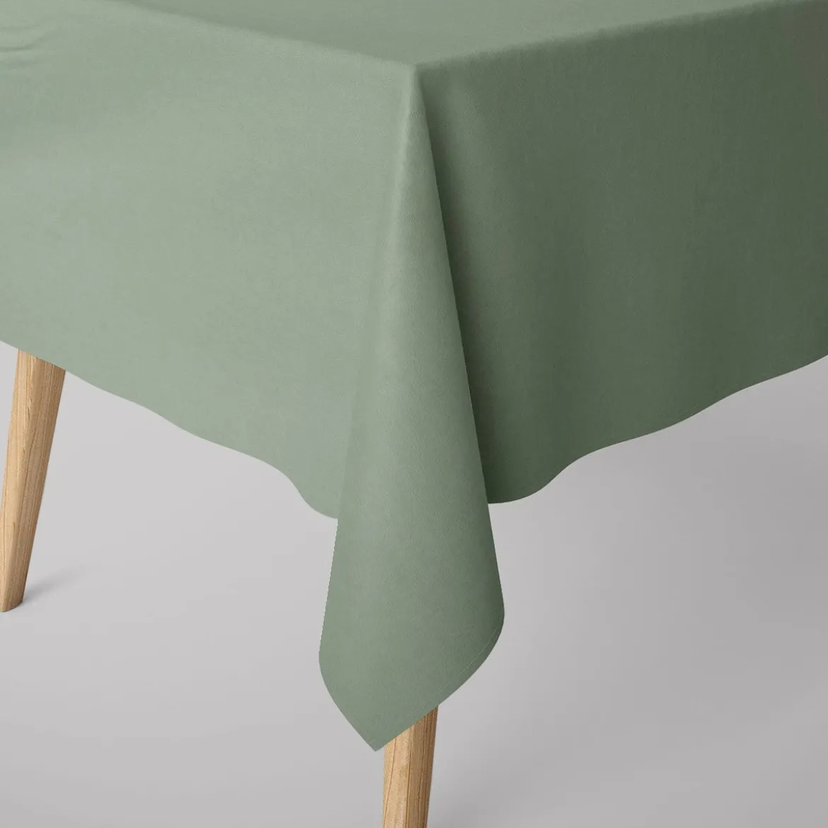 Baumwollstoff Dekostoff Canvas einfarbig altgrün 1,4m Breite