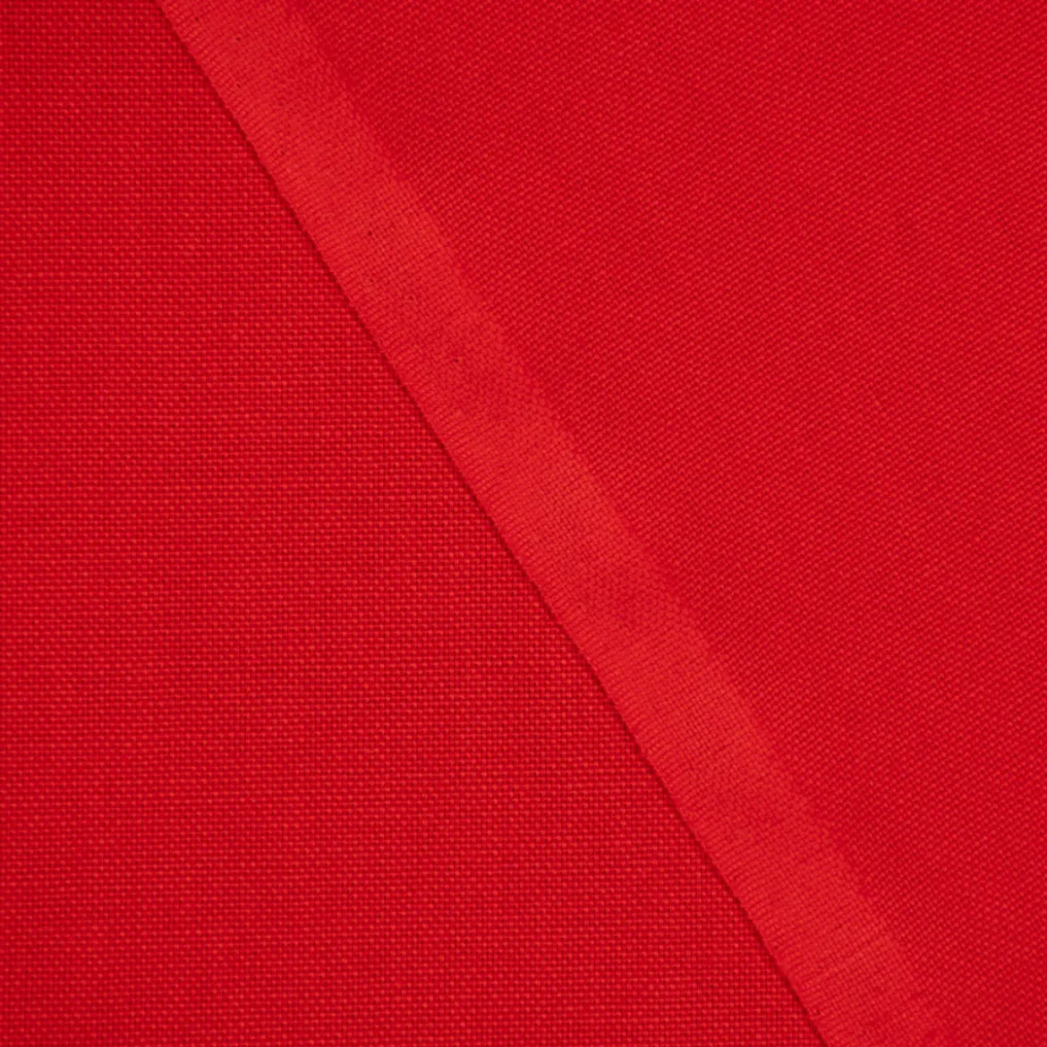 Baumwollstoff Dekostoff Canvas einfarbig tomatenrot 1,4m Breite