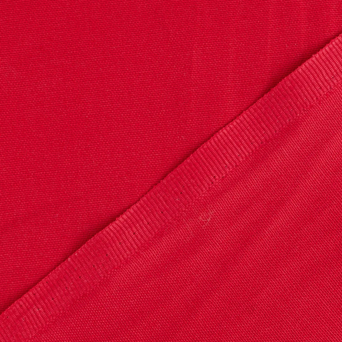 Baumwollstoff Dekostoff Canvas einfarbig rot 1,4m Breite
