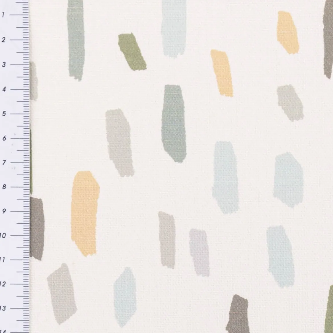 Baumwollstoff Dekostoff Halbpanama Striche weiß grün blau grau beige 1,40m Breite