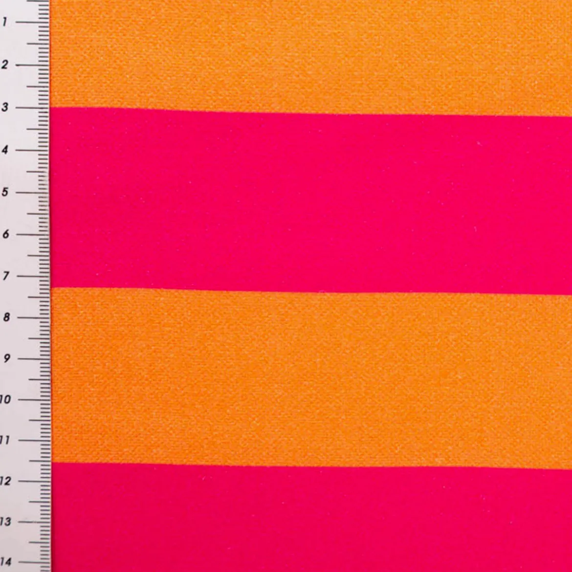 Baumwollstoff Dekostoff Halbpanama Digitaldruck Joyful Basic Stripe pink orange 1,40m Breite