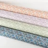 Baumwollstoff Dekostoff Halbpanama Digitaldruck Aquarell Ornamente weiß lila 1,40m Breite