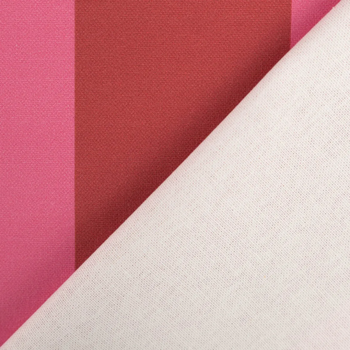 Baumwollstoff Dekostoff Halbpanama Digitaldruck Streifen pink rot 1,40m Breite