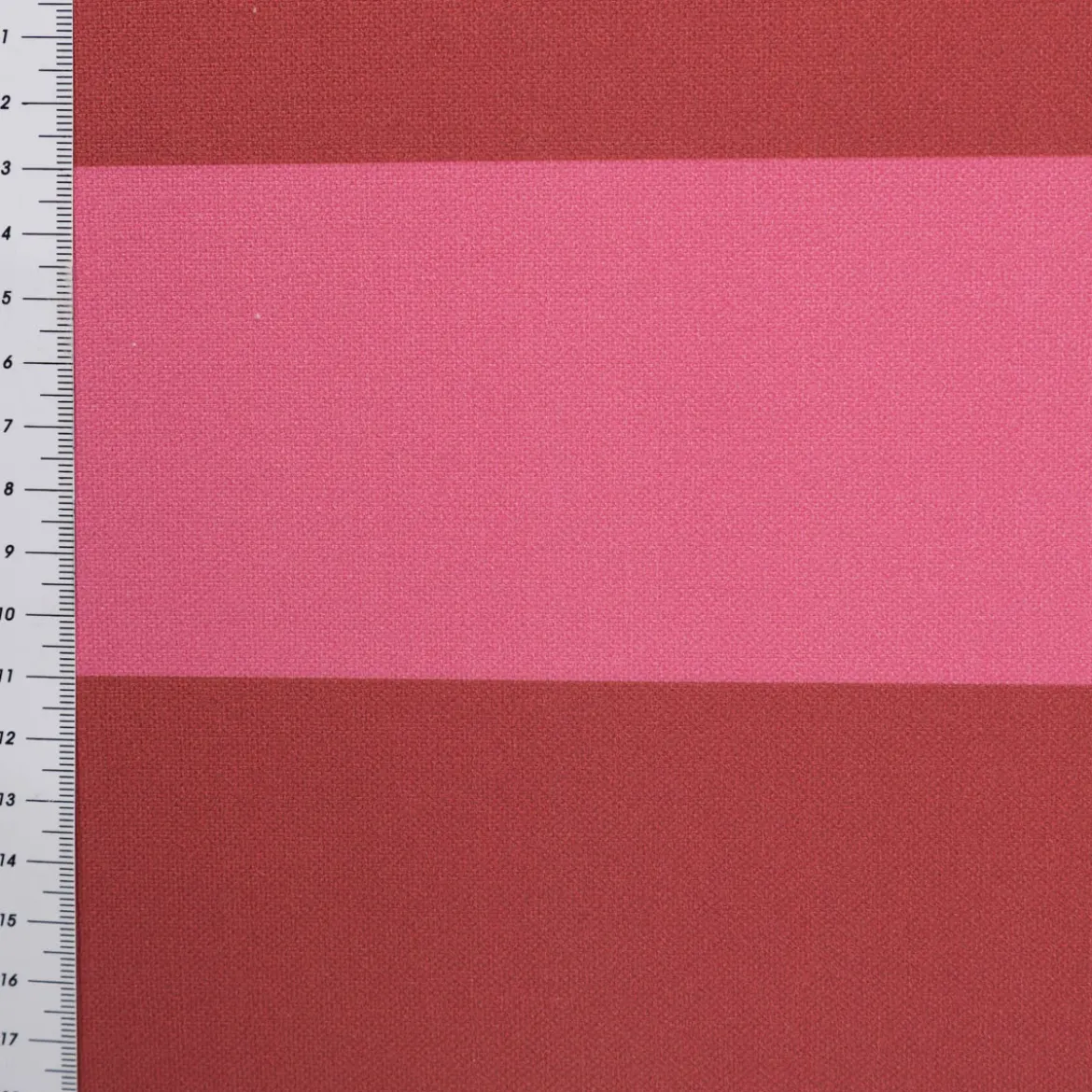 Baumwollstoff Dekostoff Halbpanama Digitaldruck Streifen pink rot 1,40m Breite
