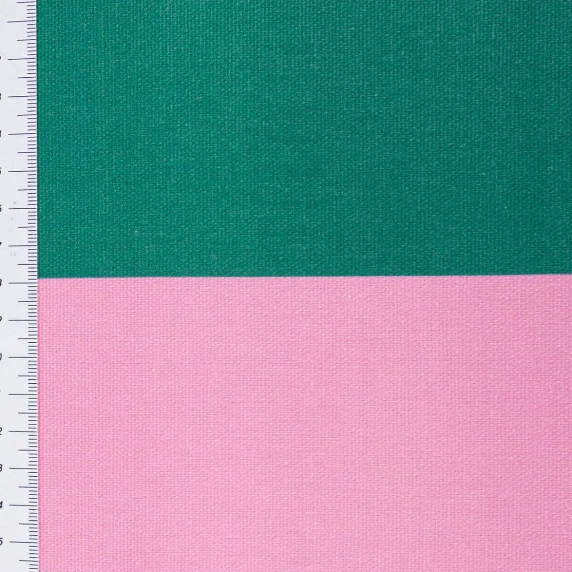 Baumwollstoff Dekostoff Halbpanama Digitaldruck Streifen dunkelgrün pink 1,40m Breite