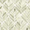 Baumwollstoff Dekostoff Halbpanama Digitaldruck Aquarell Ornamente weiß grün 1,40m Breite