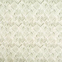 Baumwollstoff Dekostoff Halbpanama Digitaldruck Aquarell Ornamente weiß grün 1,40m Breite
