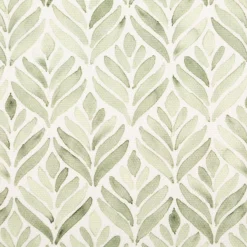 Baumwollstoff Dekostoff Halbpanama Digitaldruck Aquarell Ornamente weiß grün 1,40m Breite