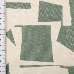 Baumwollstoff Dekostoff Jacquard Korgen natur mint 140cm Breite