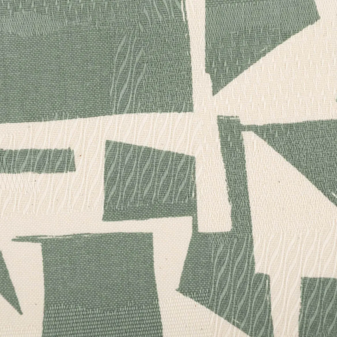 Baumwollstoff Dekostoff Jacquard Korgen natur mint 140cm Breite