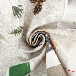 Baumwollstoff Dekostoff Misty Stories grau – Weihnachtsstoff 1,4m