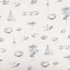 Baumwollstoff Dekostoff Panama Leinenstruktur Petitbateau Maritim natur 1,60m Breite
