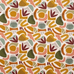 Baumwollstoff Dekostoff Retro Art moderne Kunst bunt 1,60m Breite