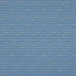 Baumwollstoff Digitaldruck Patchworkstoff Herzen Pulslinie blau gelb 1,40m Breite