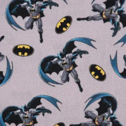 Baumwollstoff Digitaldruck Batman© grau schwarz blau gelb 1,5m Breite