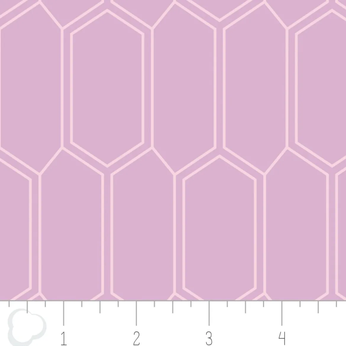 Baumwollstoff Emilia by Camelot Sechsecke beere pink 1,10m Breite