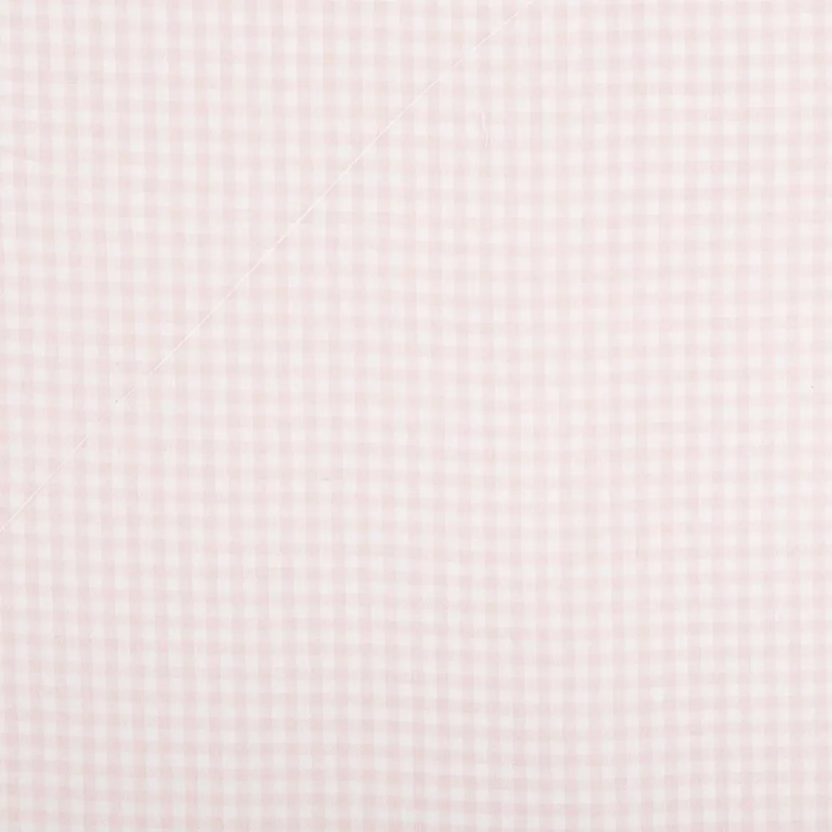 Baumwollstoff gebürstet Karos garngefärbt rosa 1,45m Breite